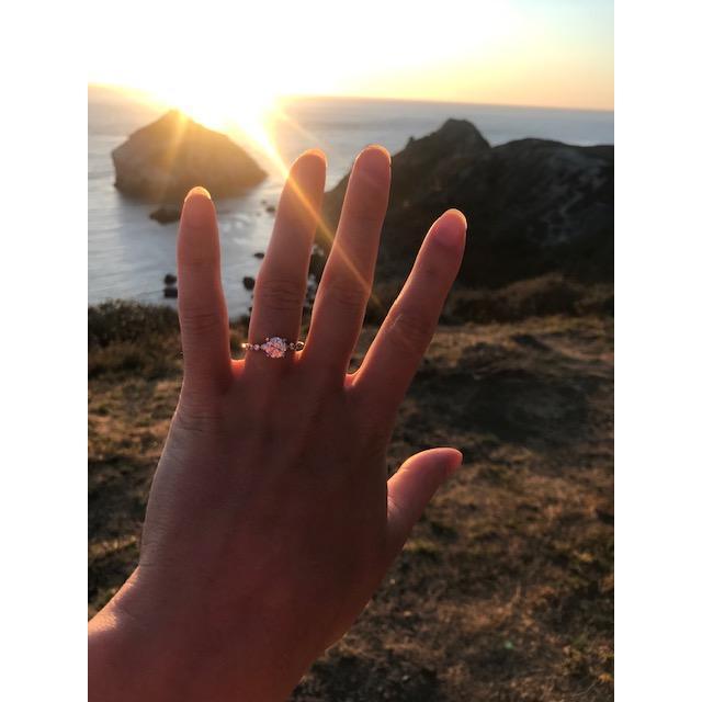 He picked the most beautiful spot to propose...