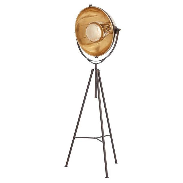 Baldwyn Articulating Tripod Metal Floor Lamp, Brass