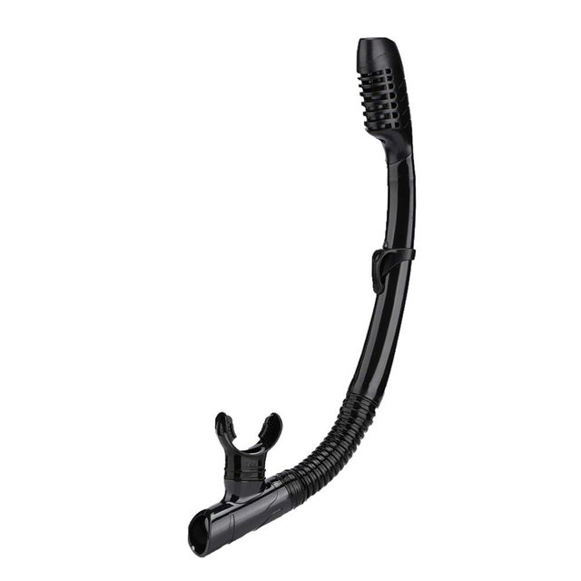 AQUA A DIVE SPORTS Dry Snorkel Easy Breath Diving Snorkel for Snorkeling Scuba Diving Swimming with Top Dry Valve and Food Grade Silicone Mouthpiece for Adult Youth
