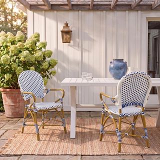 Hooper Indoor/Outdoor Stacking Arm Chair, Set of 2
