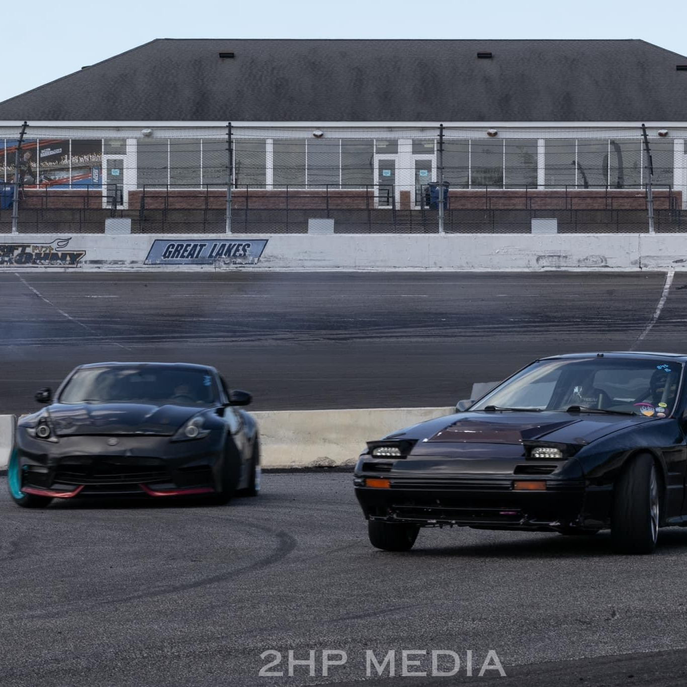 This was one of the first days, if not the first moment we got to finally drift together. Eric is chasing Kristen... 
ah... Just like old times.