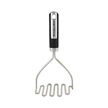 KitchenAid Gourmet Stainless Steel Wire Masher, Black - KN008OHOBA