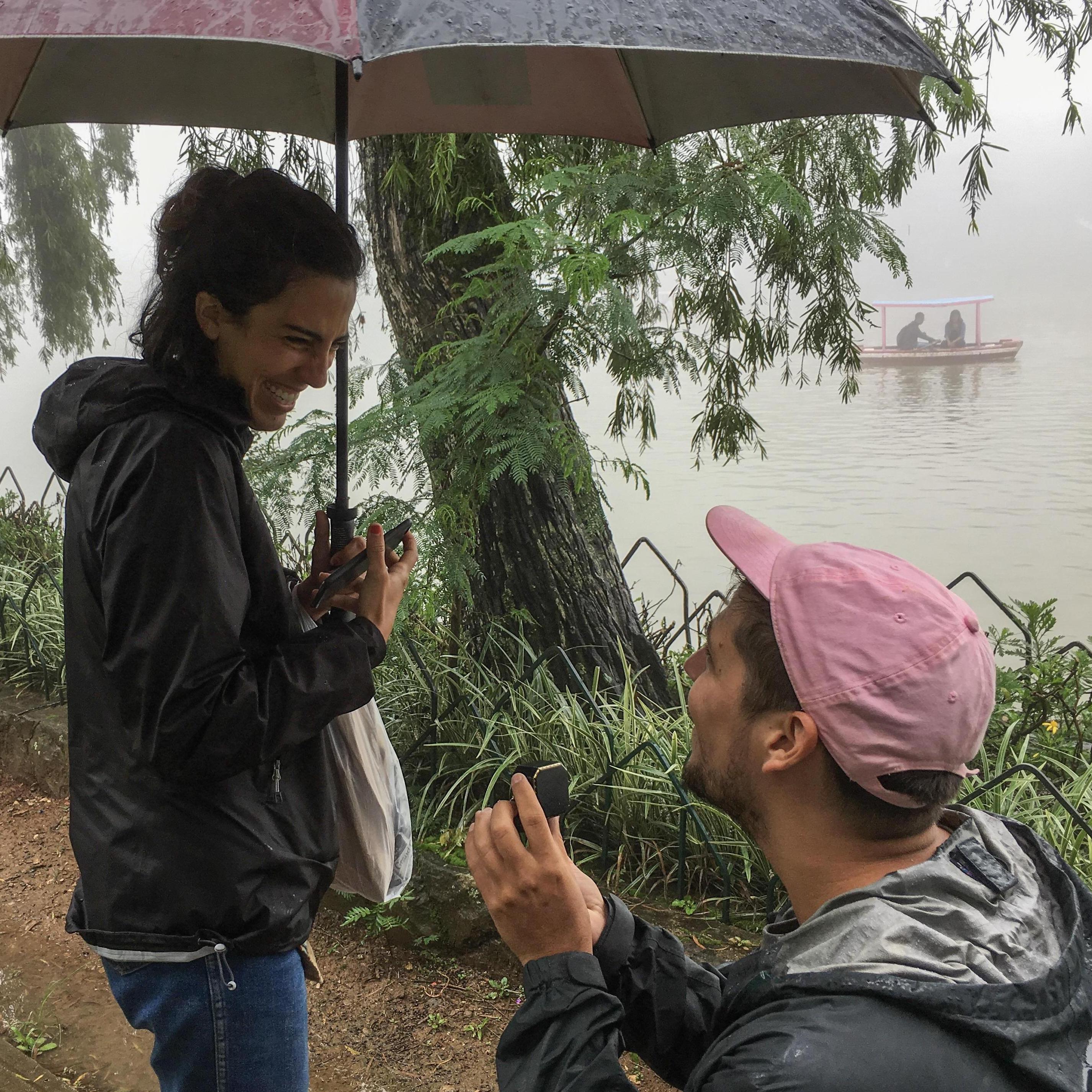 A lovely surprise! Down on his knee and everything!
(Baguio, Phillippines, 2018)