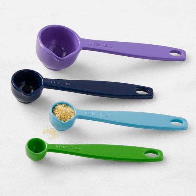 Flour Shop x Williams Sonoma Multi-Colored Measuring Spoons, Set of 4