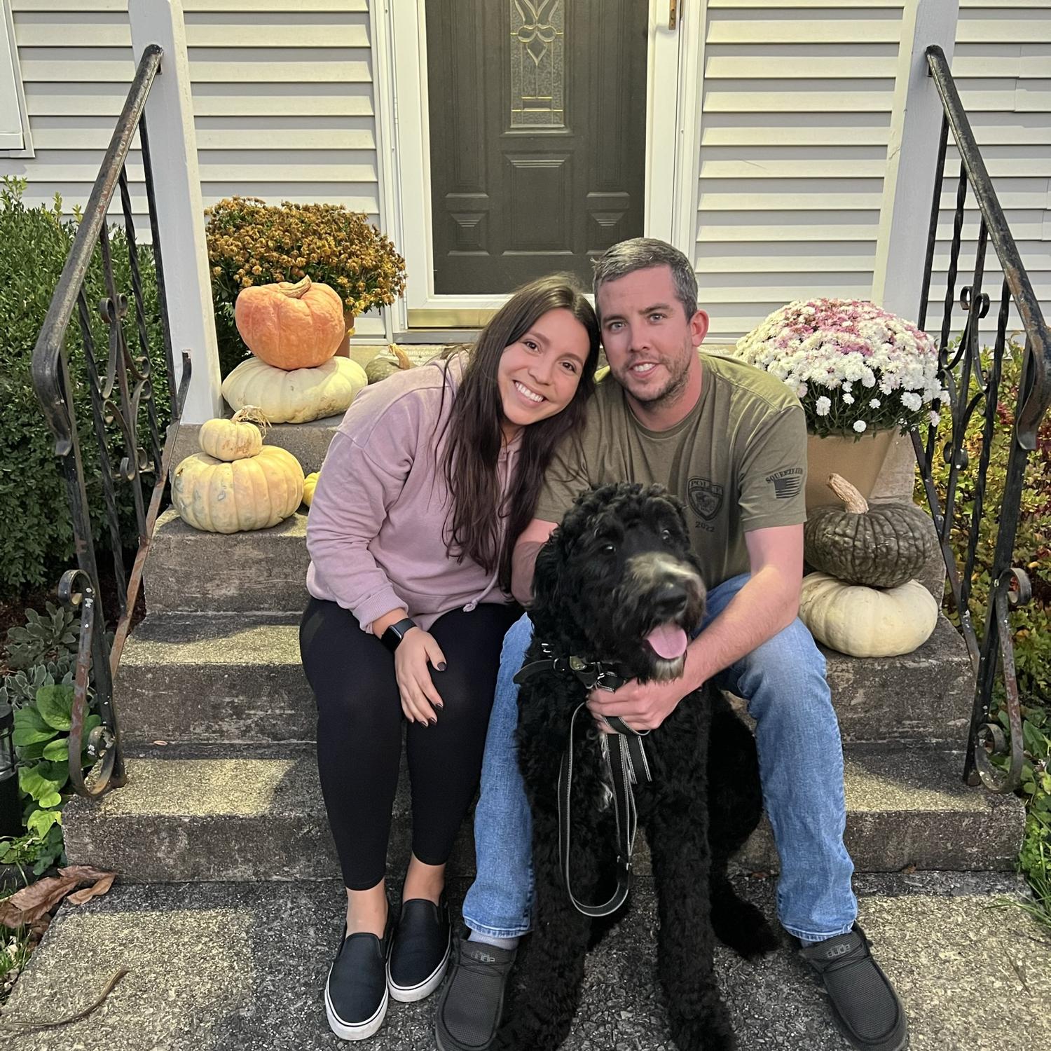 Welcoming our dog Frederick, November 2022.