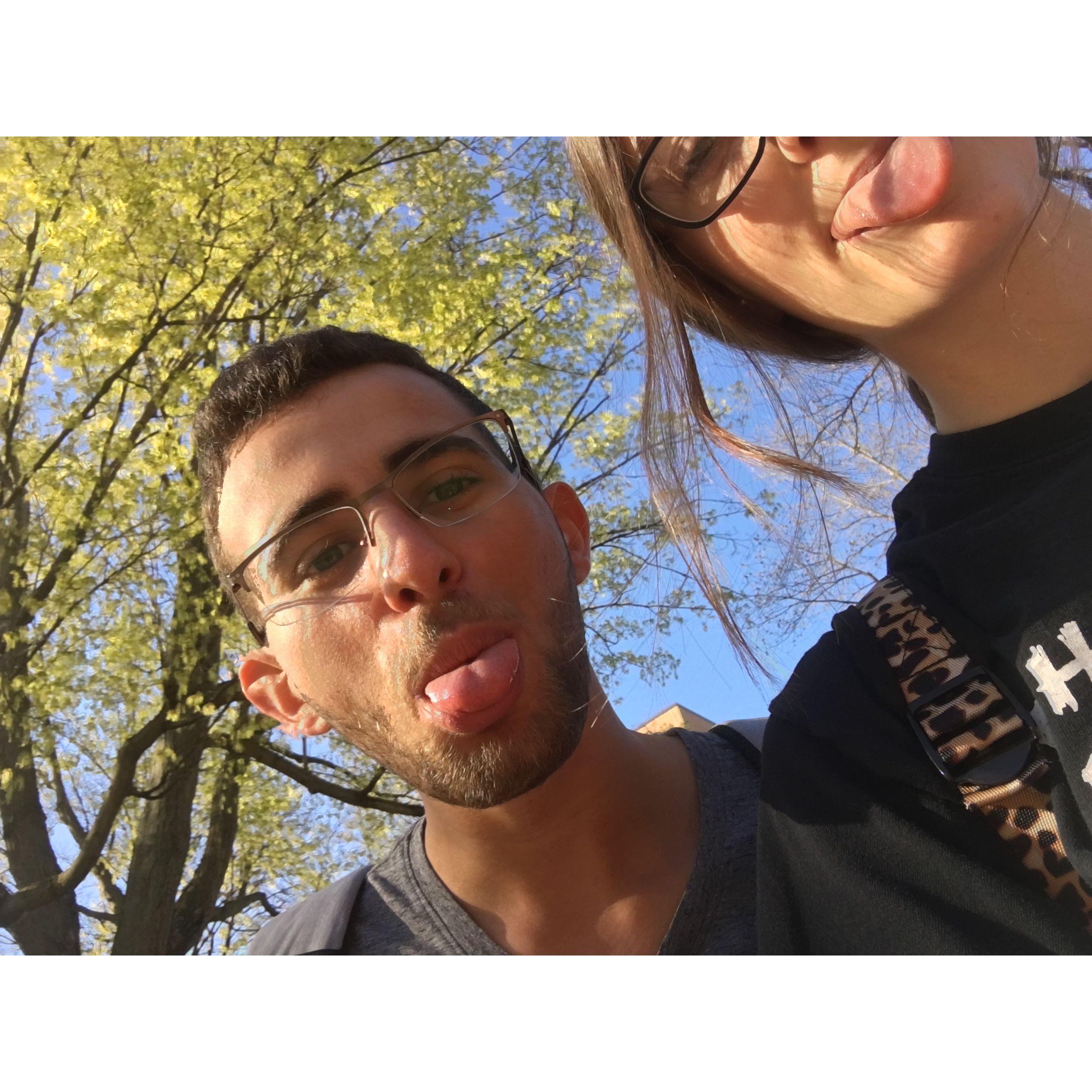 Our first picture together.