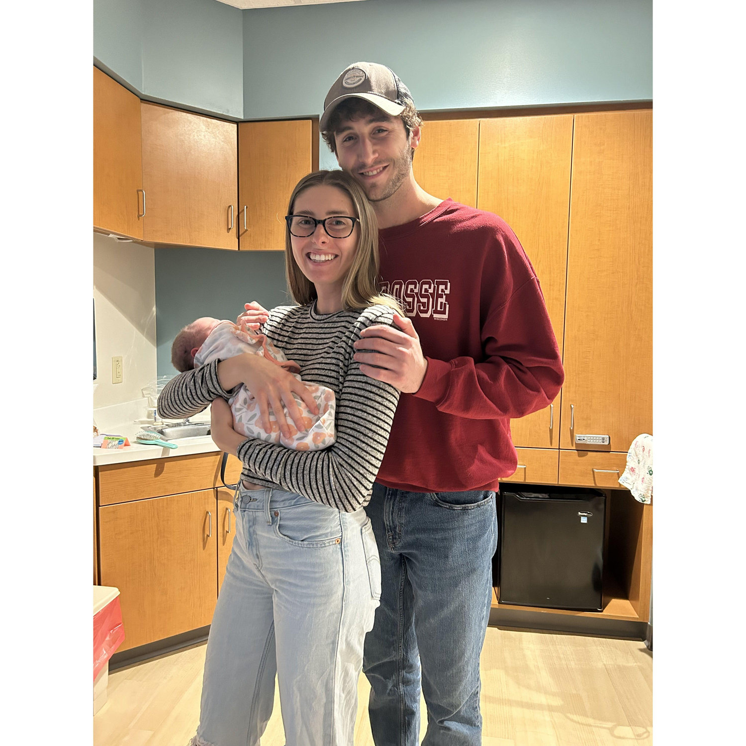 Meeting our God daughter for the first time