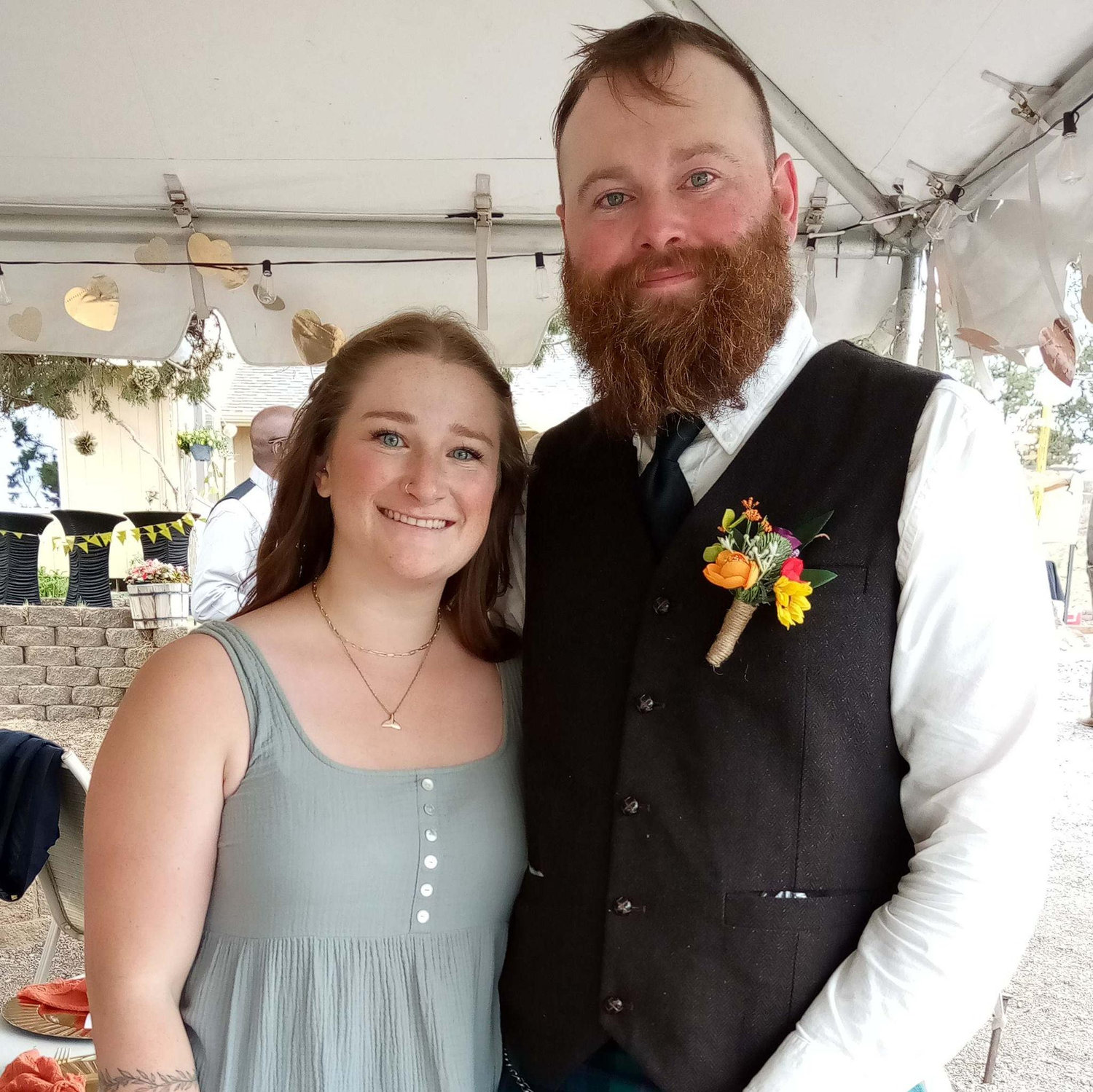 We first told each other "I love you" at Josh's brothers wedding