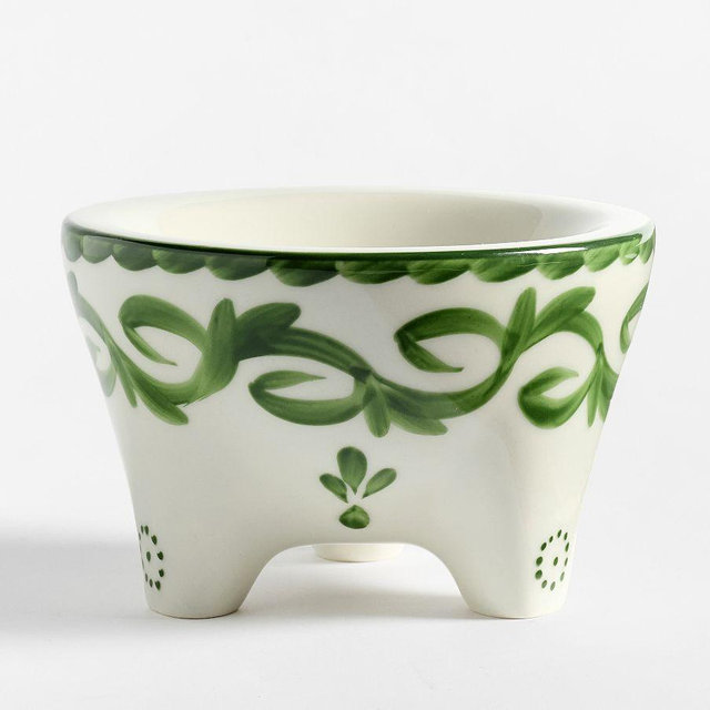 Puebla Molcajete - Green/White