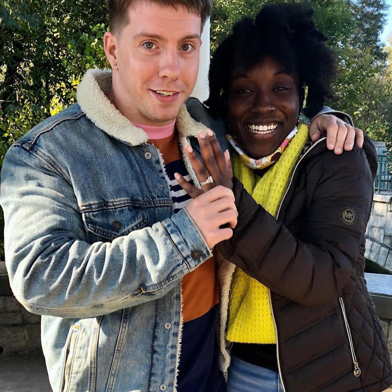 Our Halloween Engagement Photo
