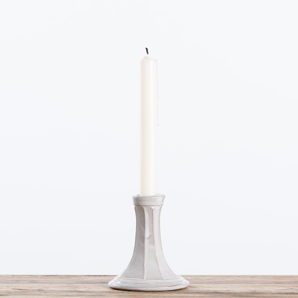 Faceted Ceramic Candlestick