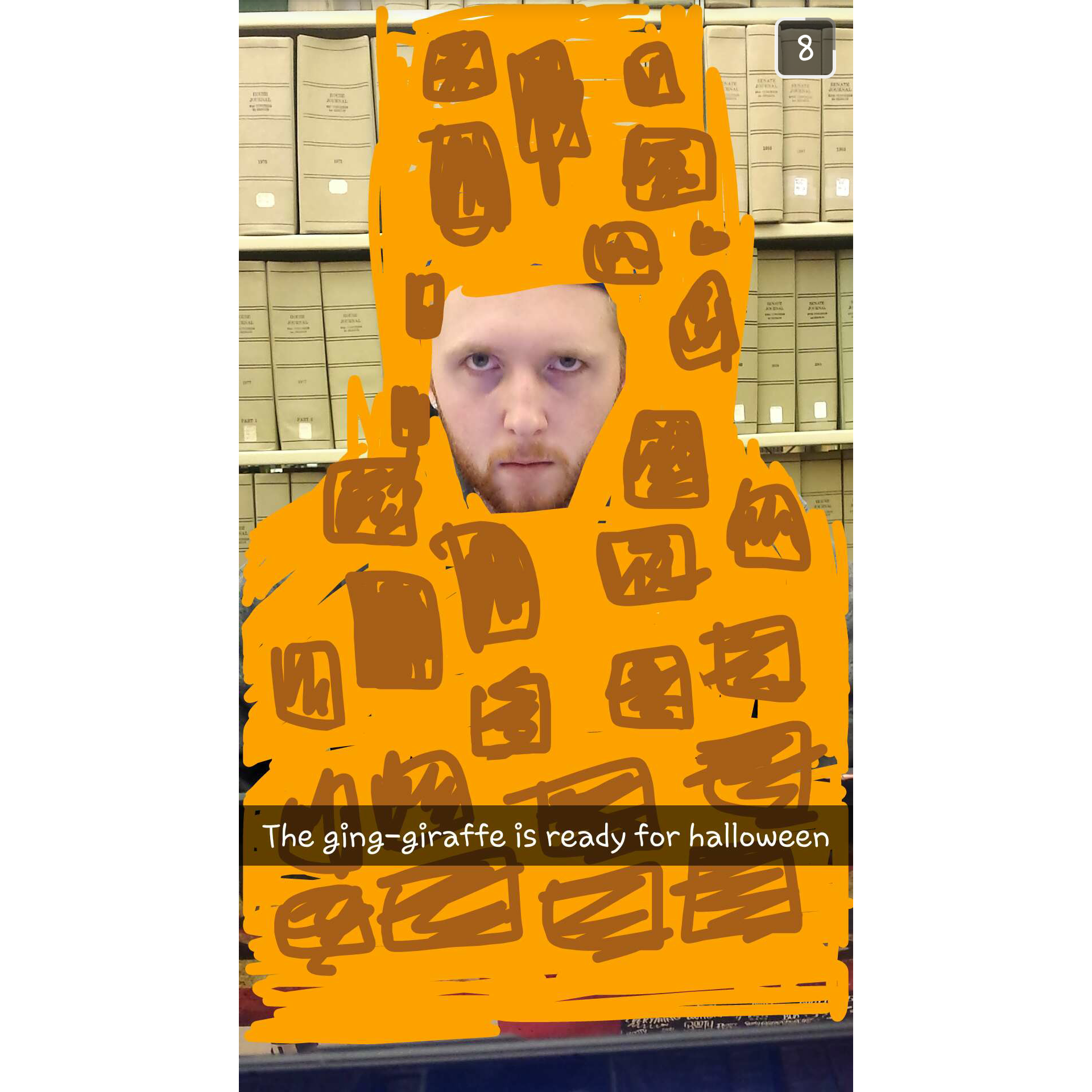 The ging-giraffe, seen in-person, circa 2015