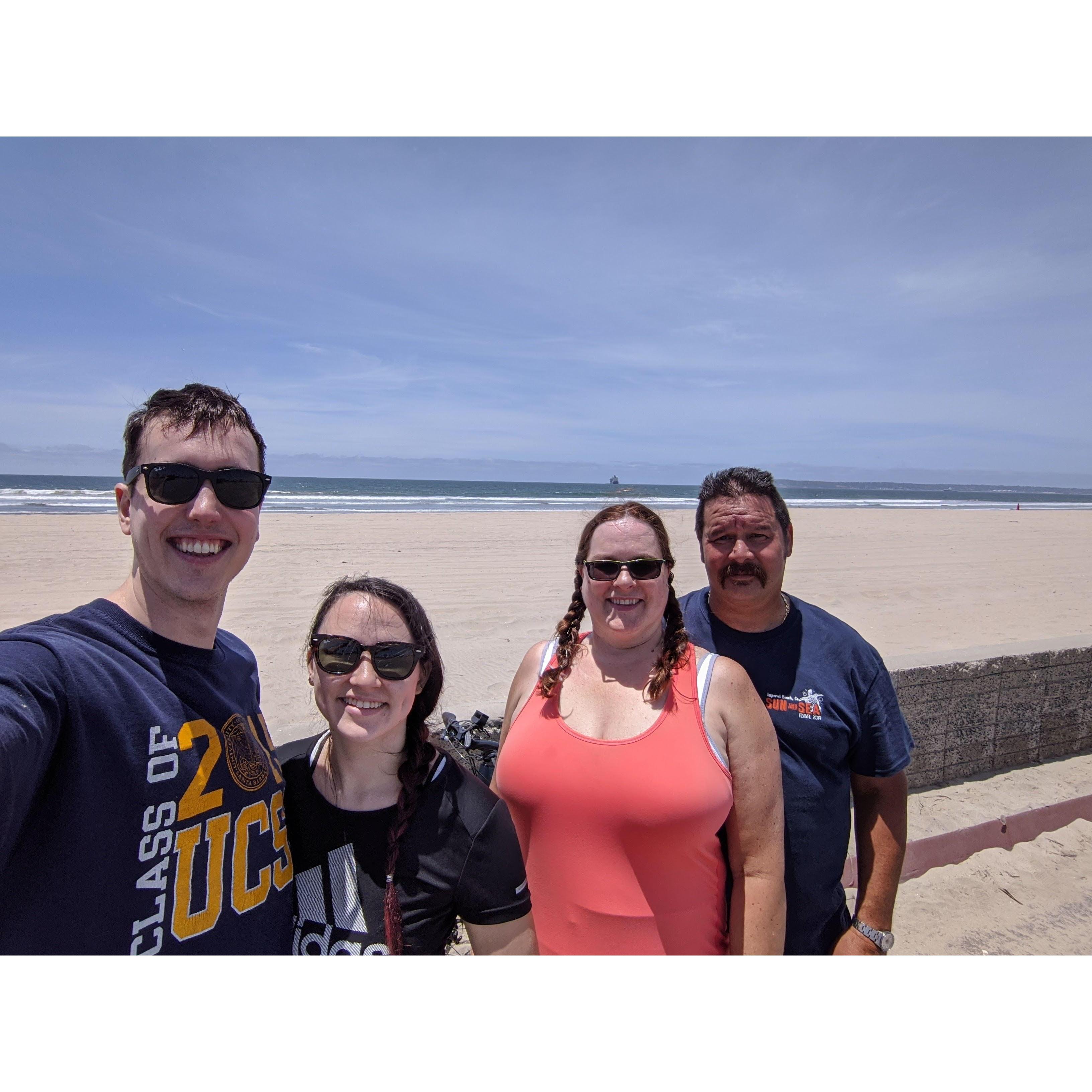 Bike ride in San Diego with Sharla's parents!