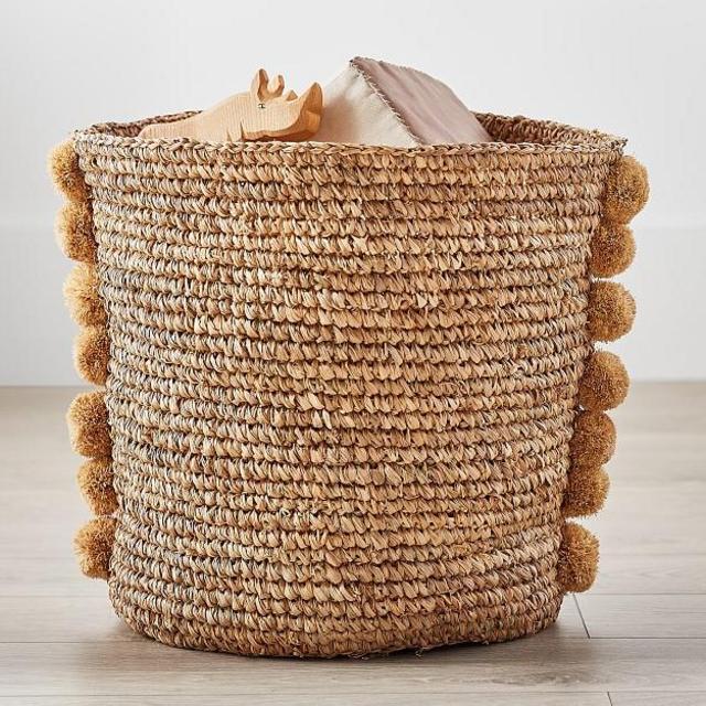 Woven Pom Pom Storage, Large