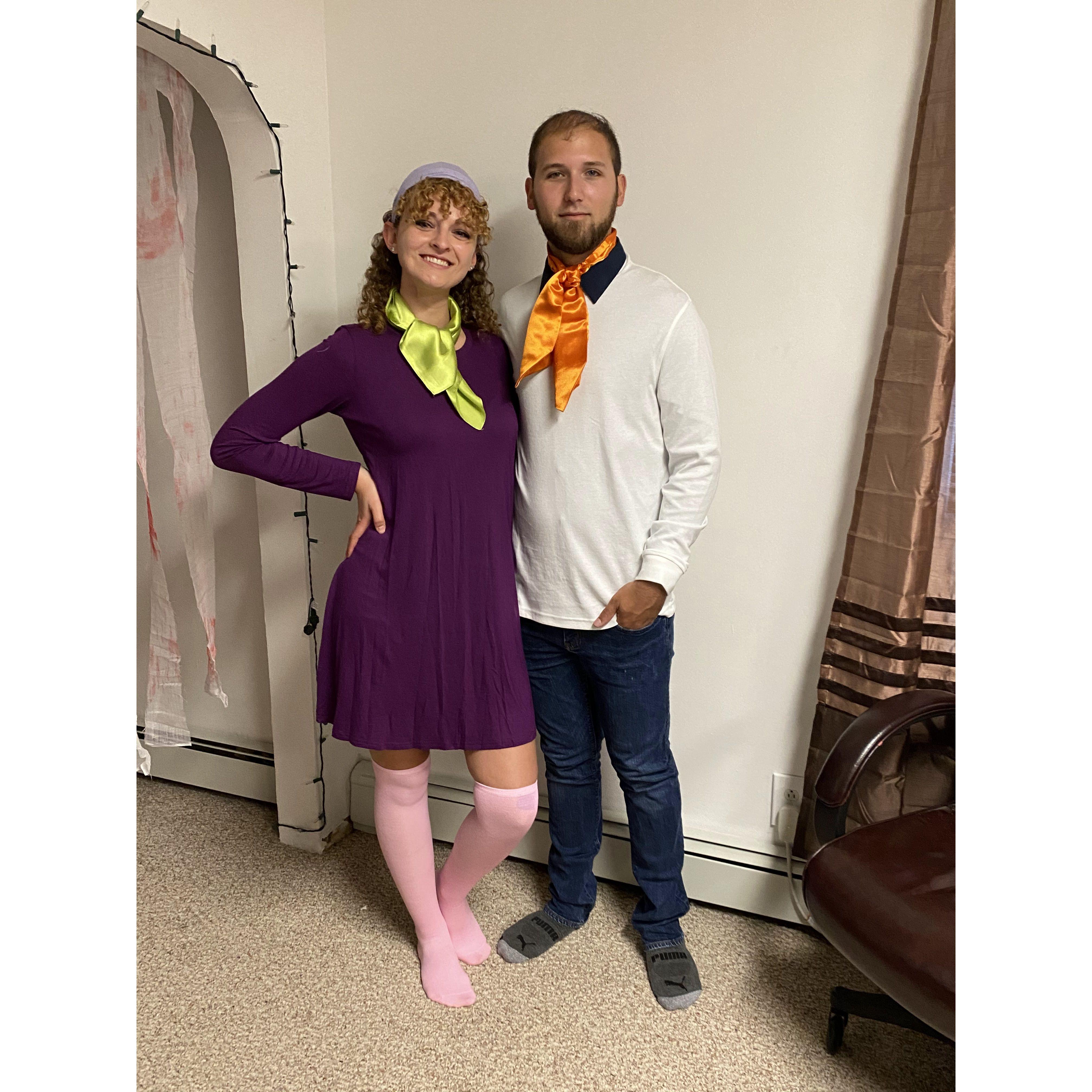 Our second couple's Halloween costume- Fred & Daphne.
