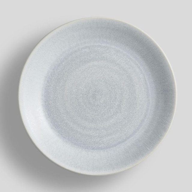 Larkin Reactive Glaze Stoneware Salad Plate, Single - Chambray Blue