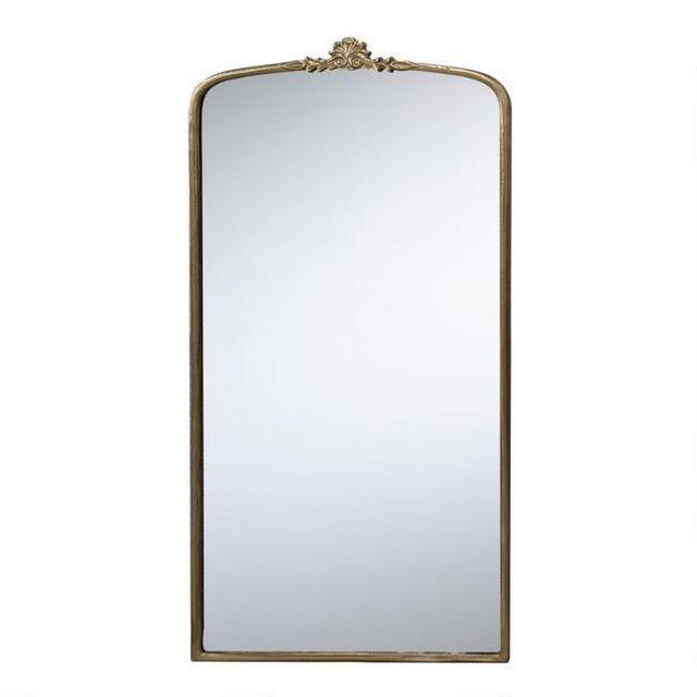 Brass Vintage Style Full Length Floor Mirror