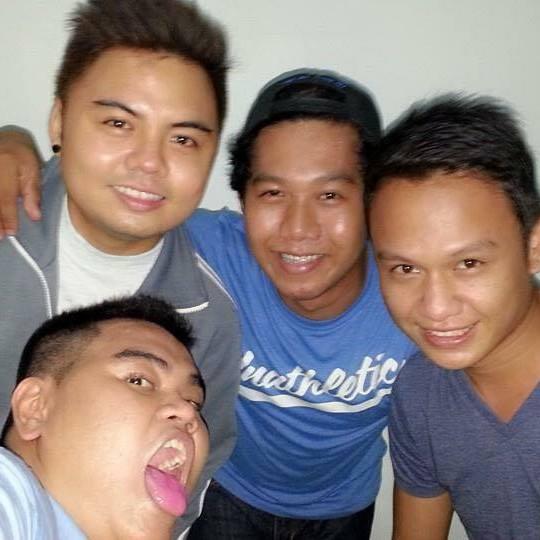 Jerome's high school bestfriends. Pacoy, Mac and Melchor. (From left)