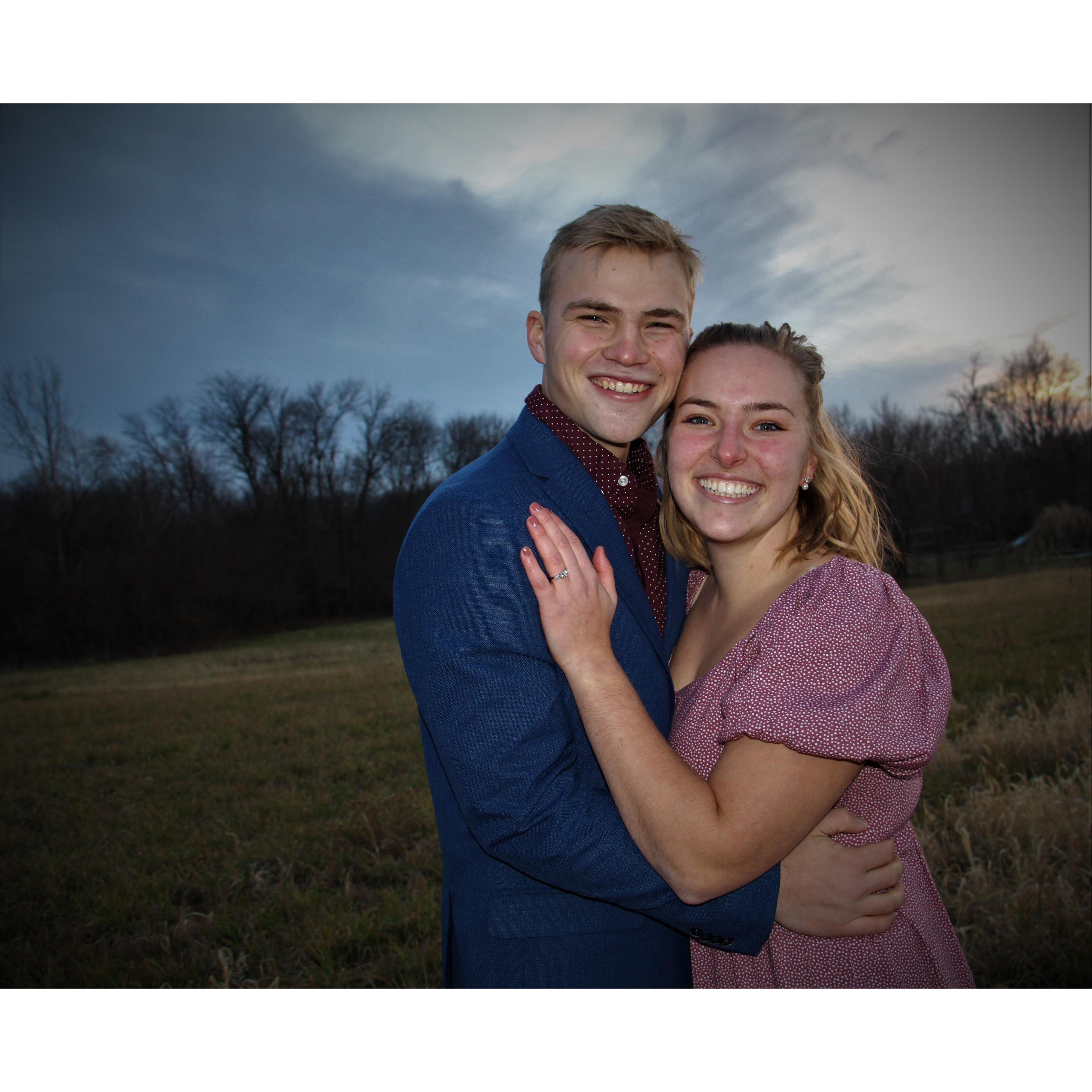 My roommates Livi Hartman and Vivian Flores were our fantastic photography team post-engagement!