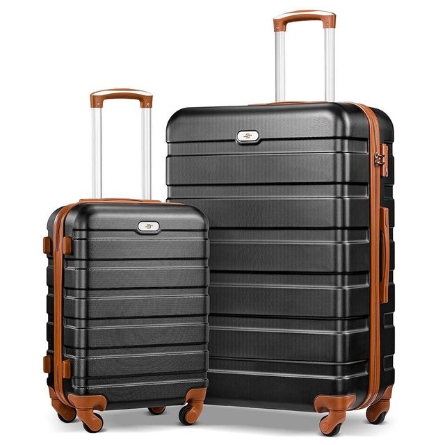Suitour 2 Piece Luggage Sets,Hard Shell Carry on Luggage and Lightweight 28 inch Checked Luggage for Travel (20 in/28in)