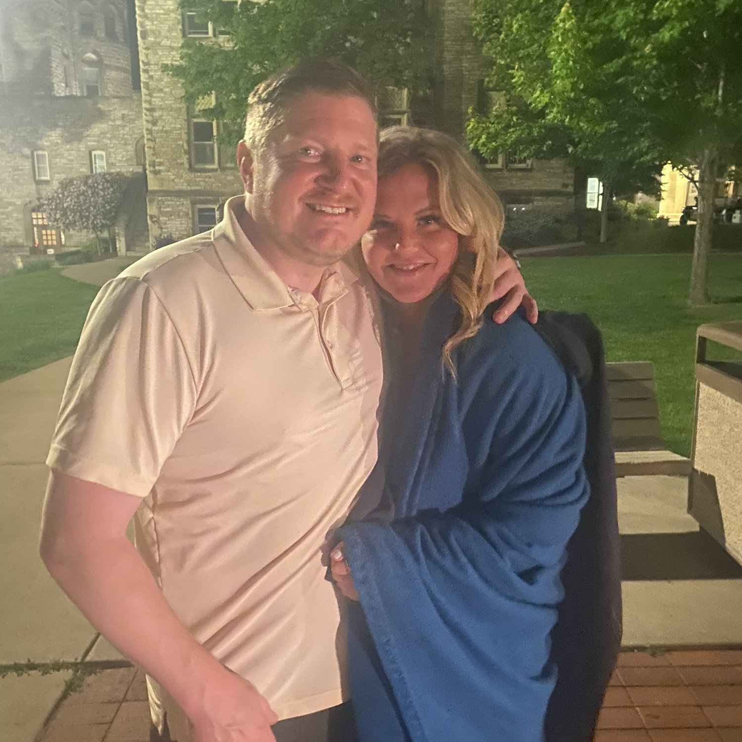 Our first photo was at Shattuck when Mike came down for Erin’s HS reunion.