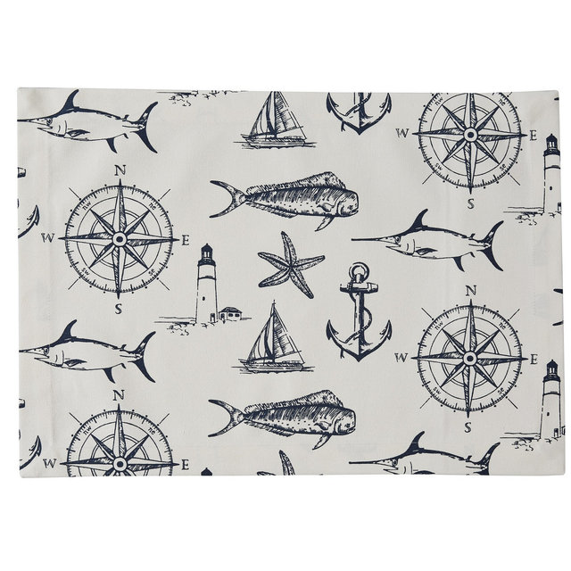 Split P Natural Captain's Quarters Placemat Set of 4