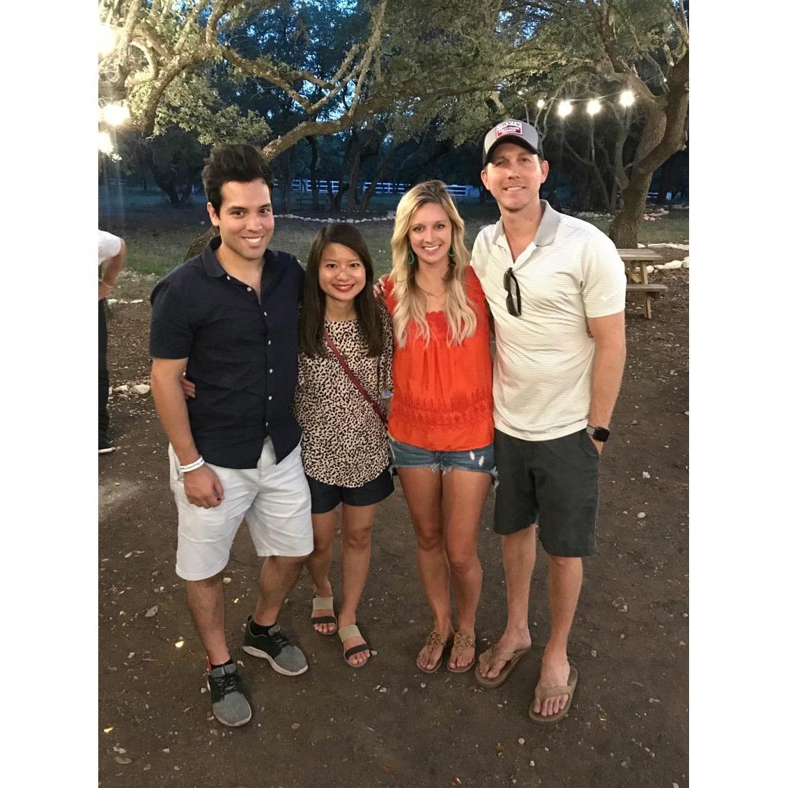 Our friends Alejandro and Diana! They helped Trae pull off the suprise engagement party!