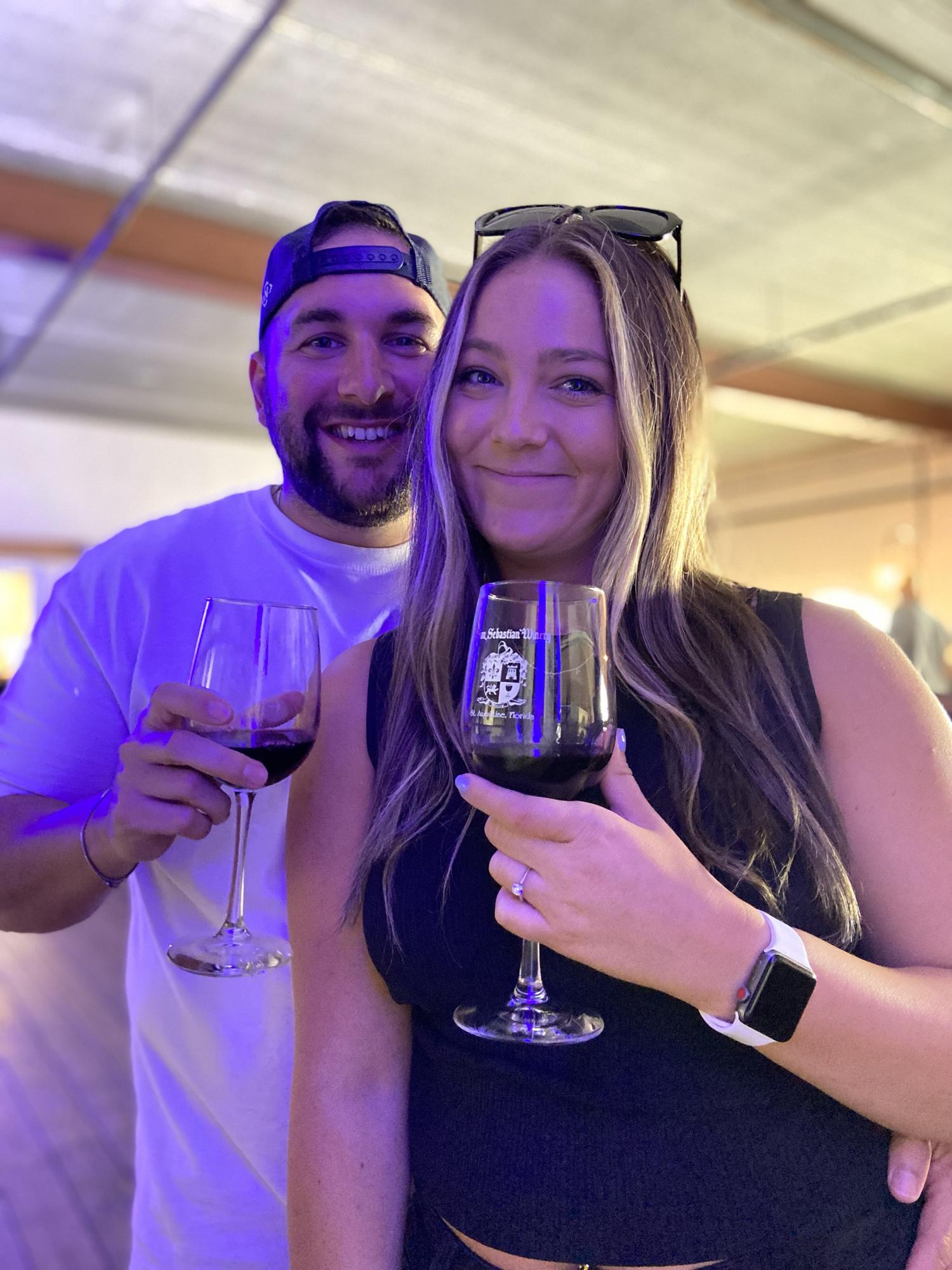 Enjoying Our First 48 Hours Engaged - San Sebastian Winery.
Saint Augustine, Florida
April 2022