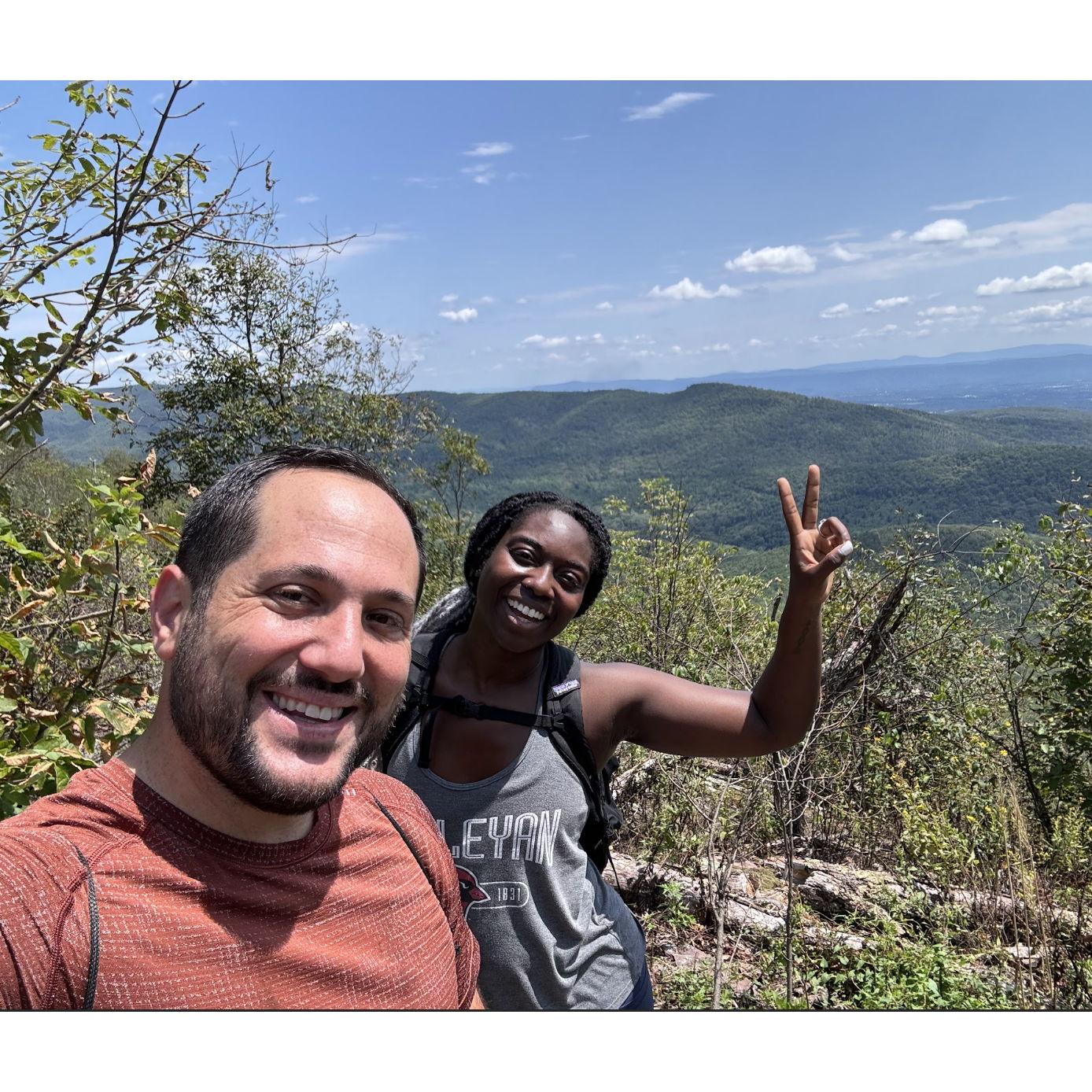 August 2024: Celebrating Ben's birthday in Shenandoah after getting engaged!
