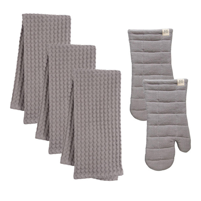 KAF Home Monaco Kitchen Linen Bundle, Set of 5