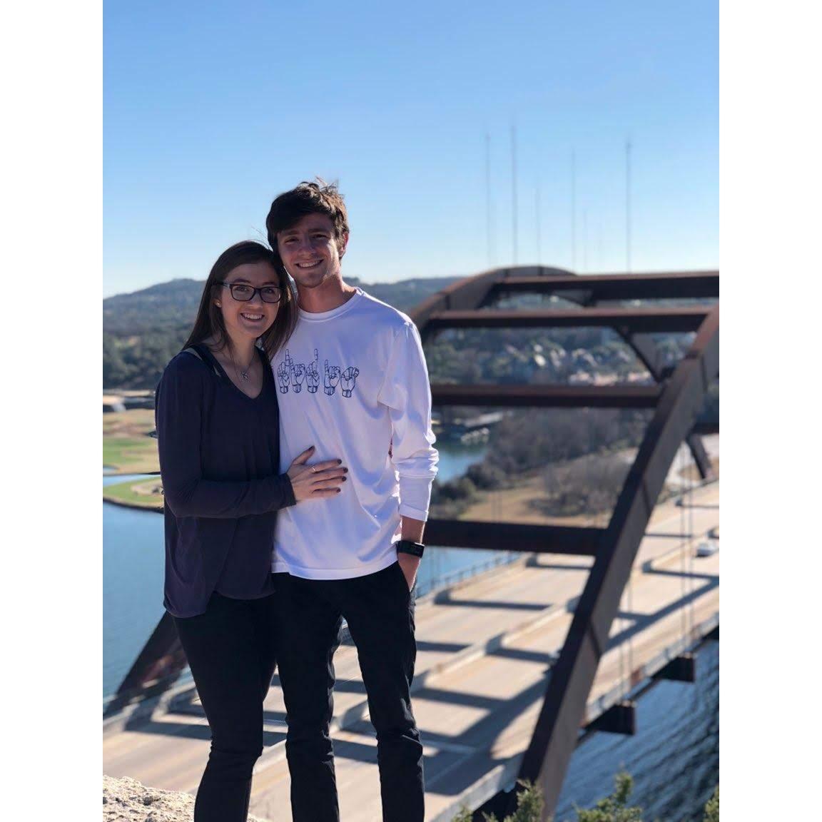 Our first date after our relationship became official.