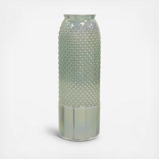 Diamond Stud Recycled Spanish Glass Vase