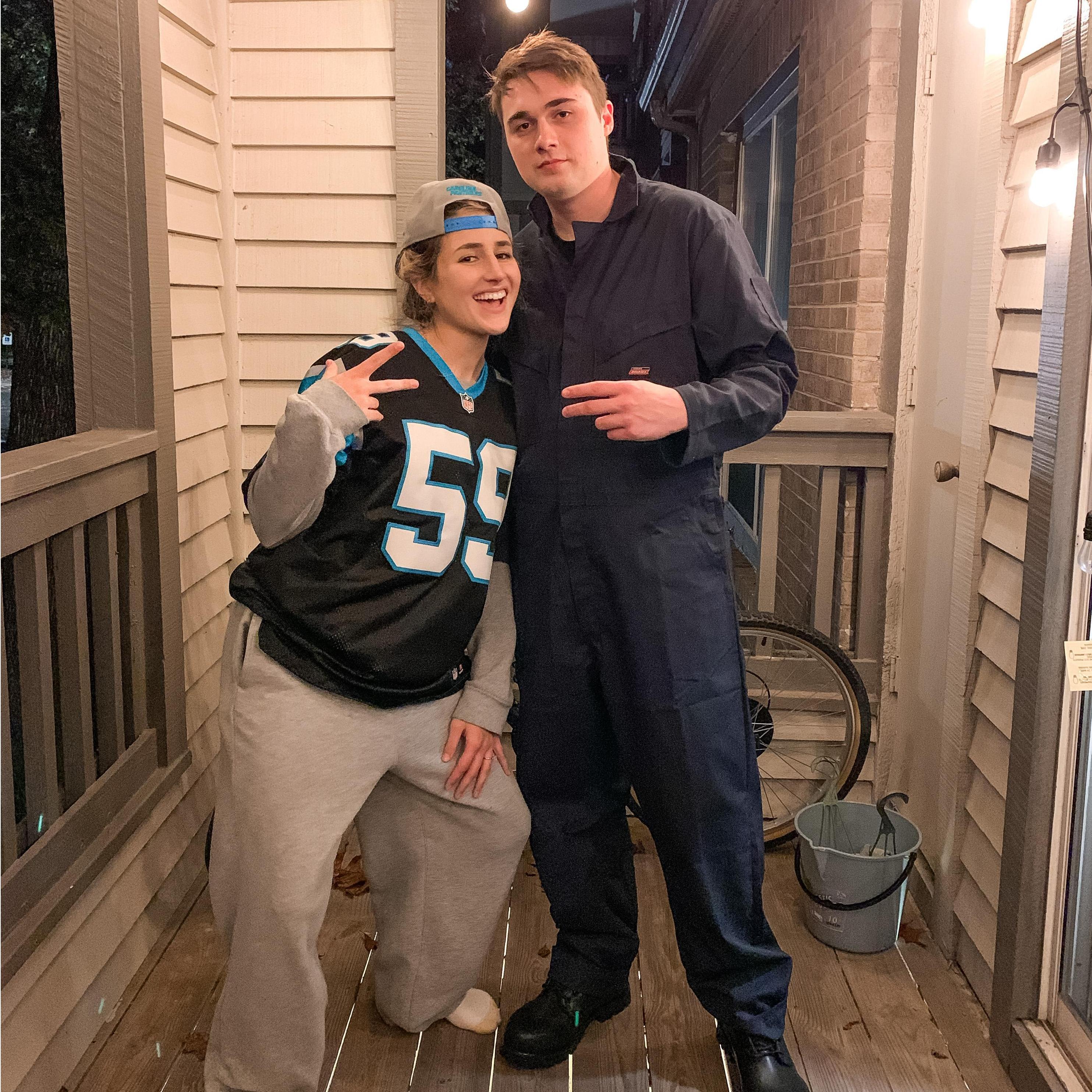 halloween 2020 - abby was jordan and jordan was michael myers