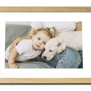 Skylight Frame 2 | Digital Picture Frame - Birch Color