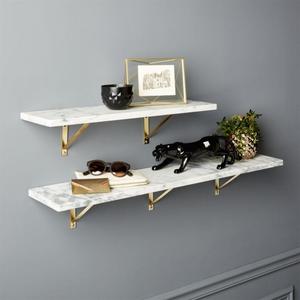CB2 Marble Wall-Mounted Shelves