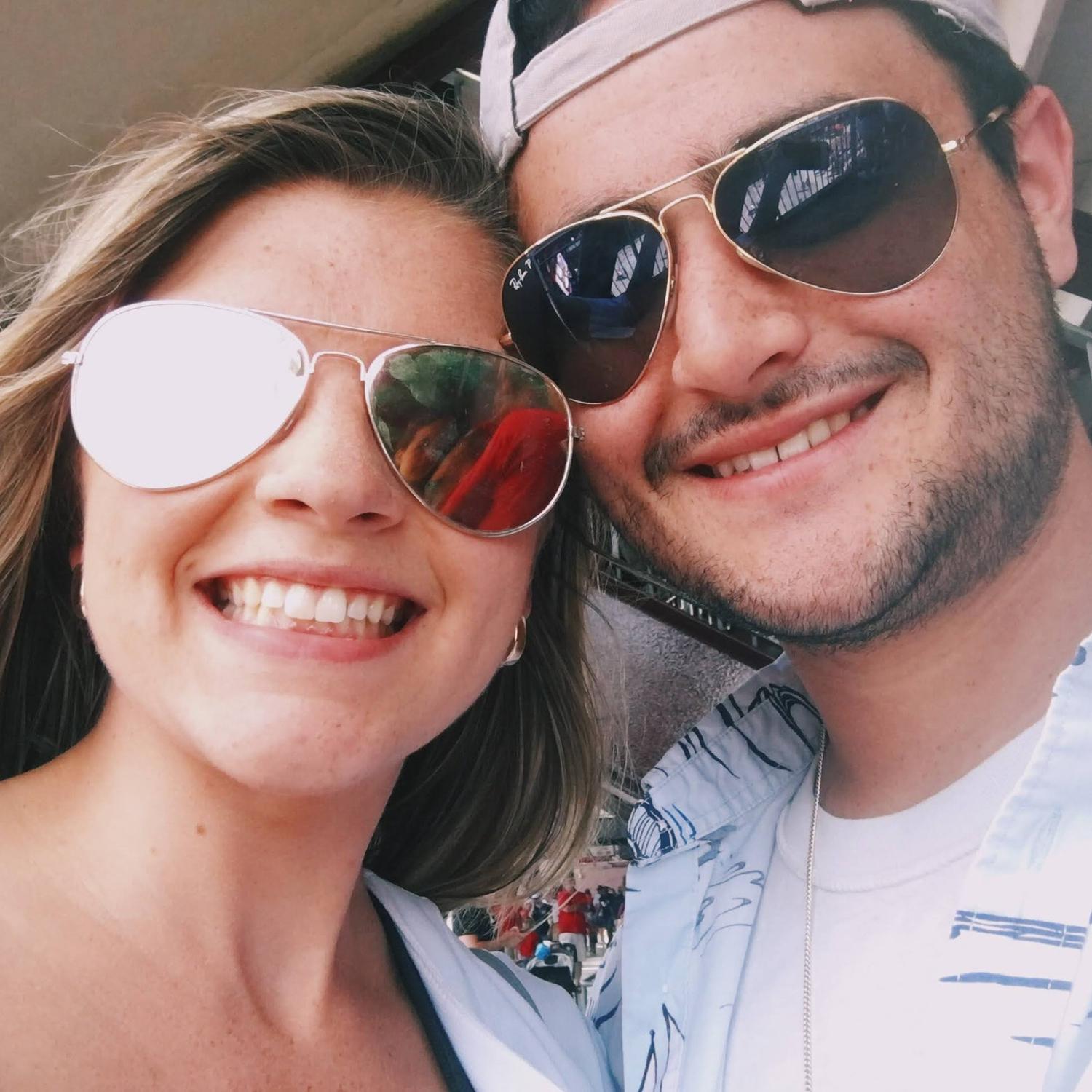 Our first pic on one of our first dates to a Phillies game!