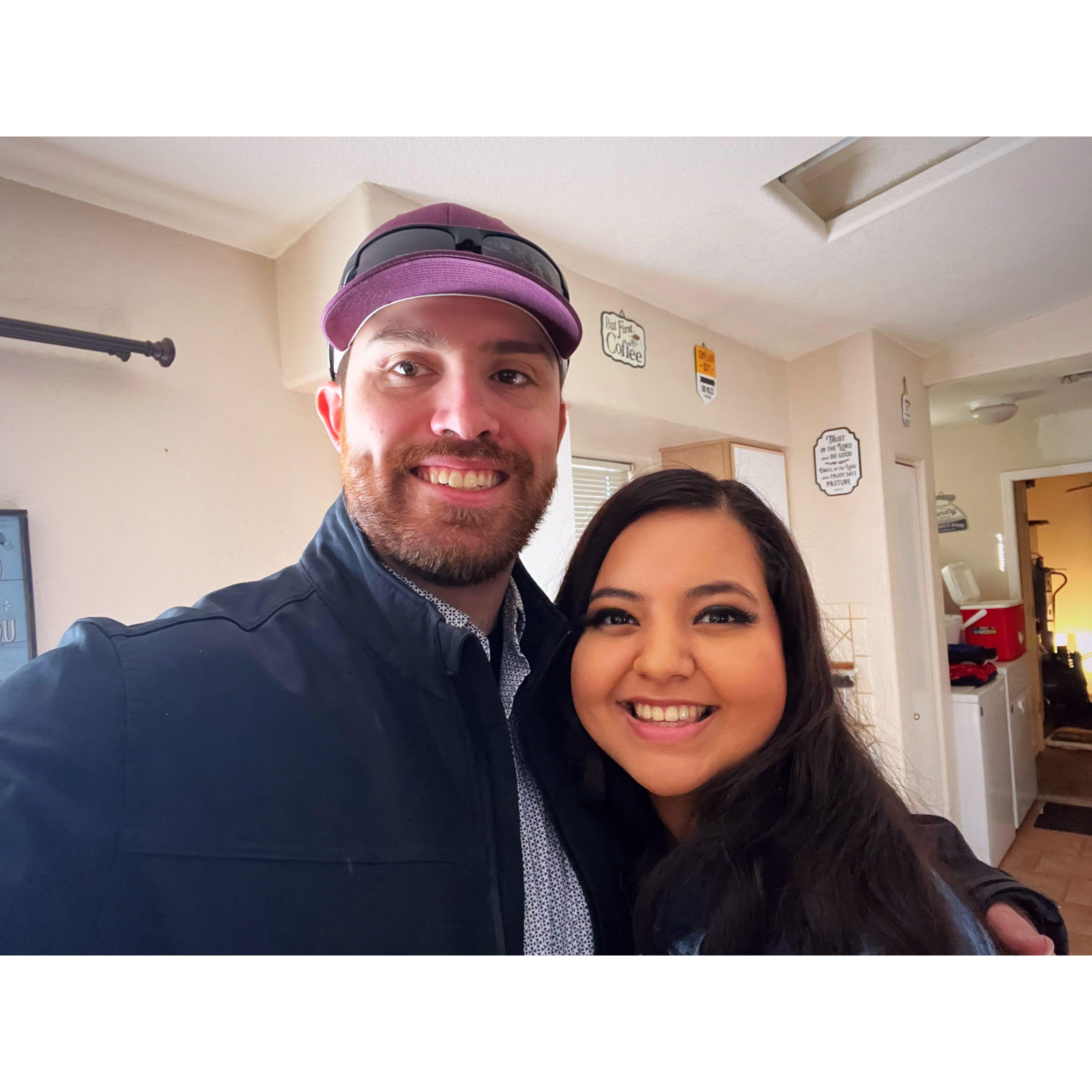 Our First Picture Together After Church