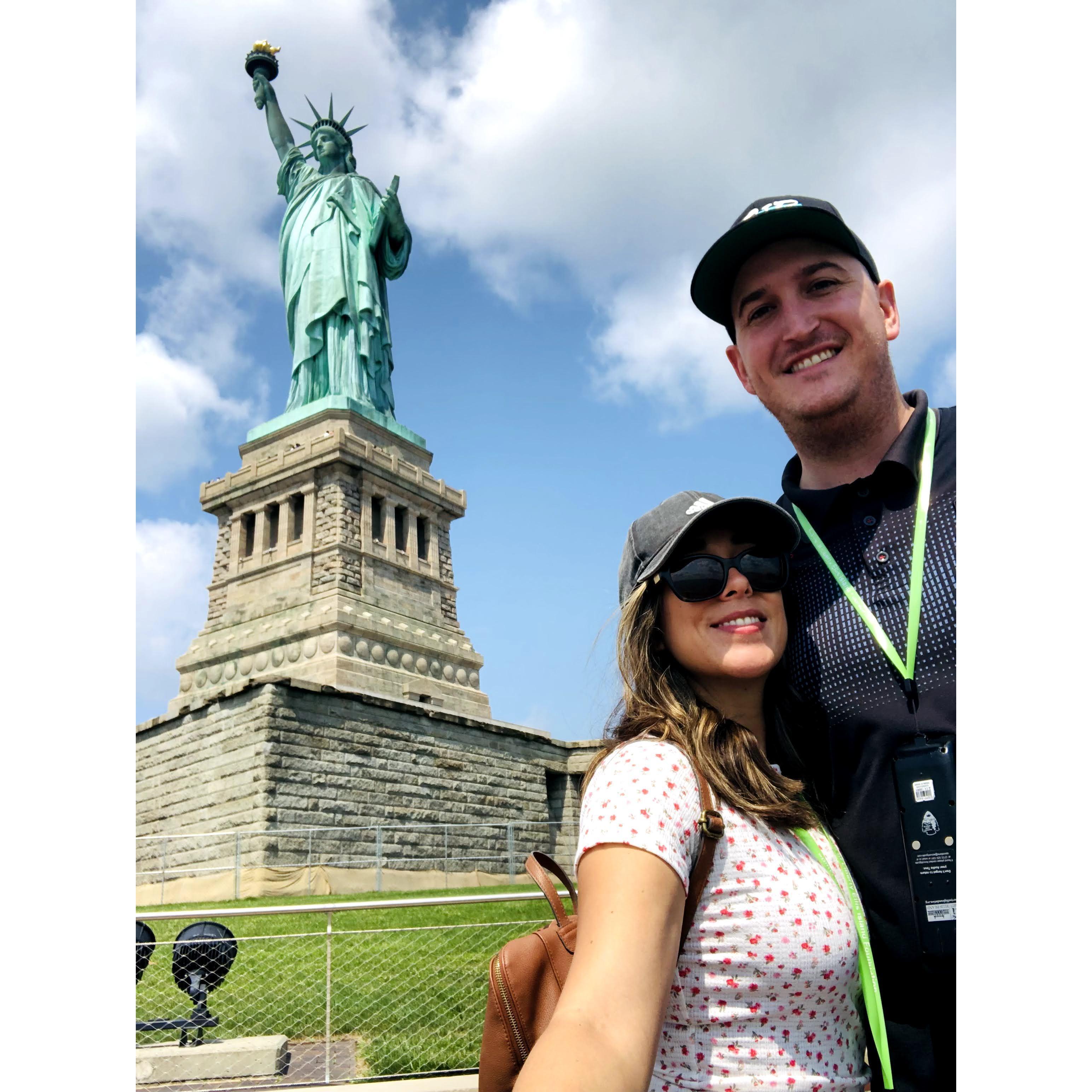 Where: Statue of Liberty National Monument, New York 
When: July 28, 2021
Why: Visiting Andy's Sister Kris just before she moved back to San Diego