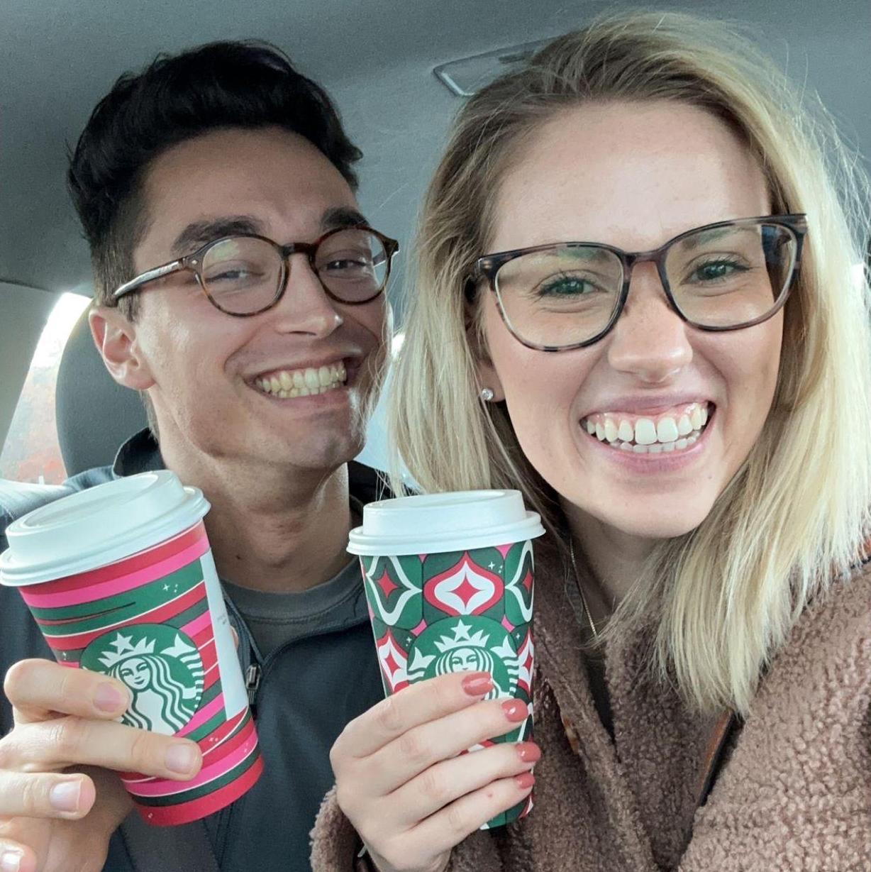 The first (of many) Starbucks trips, Worcester, November 2023
