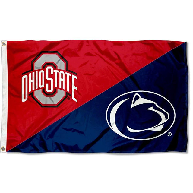 Ohio State vs Penn State House Divided 3x5 Flag Rivalry Banner