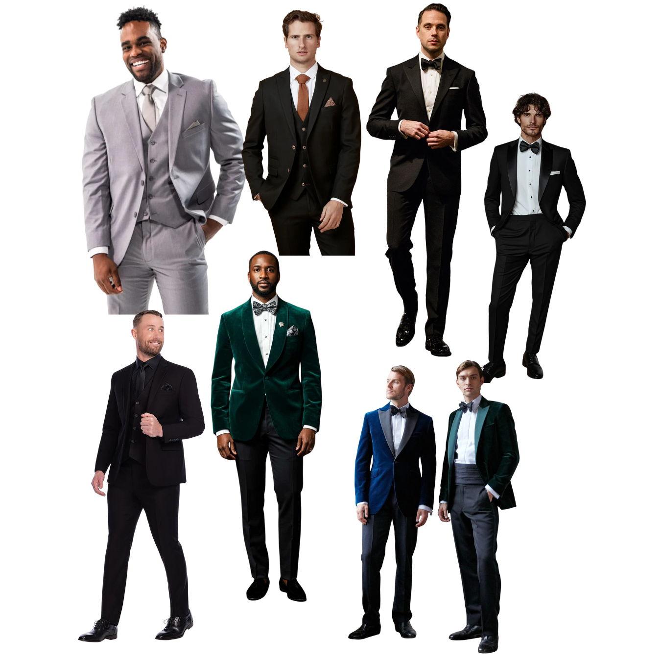 Example for Men's attire in BLACK TIE