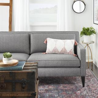 Nicole Curtis Woven Triangles Lumbar Throw Pillow