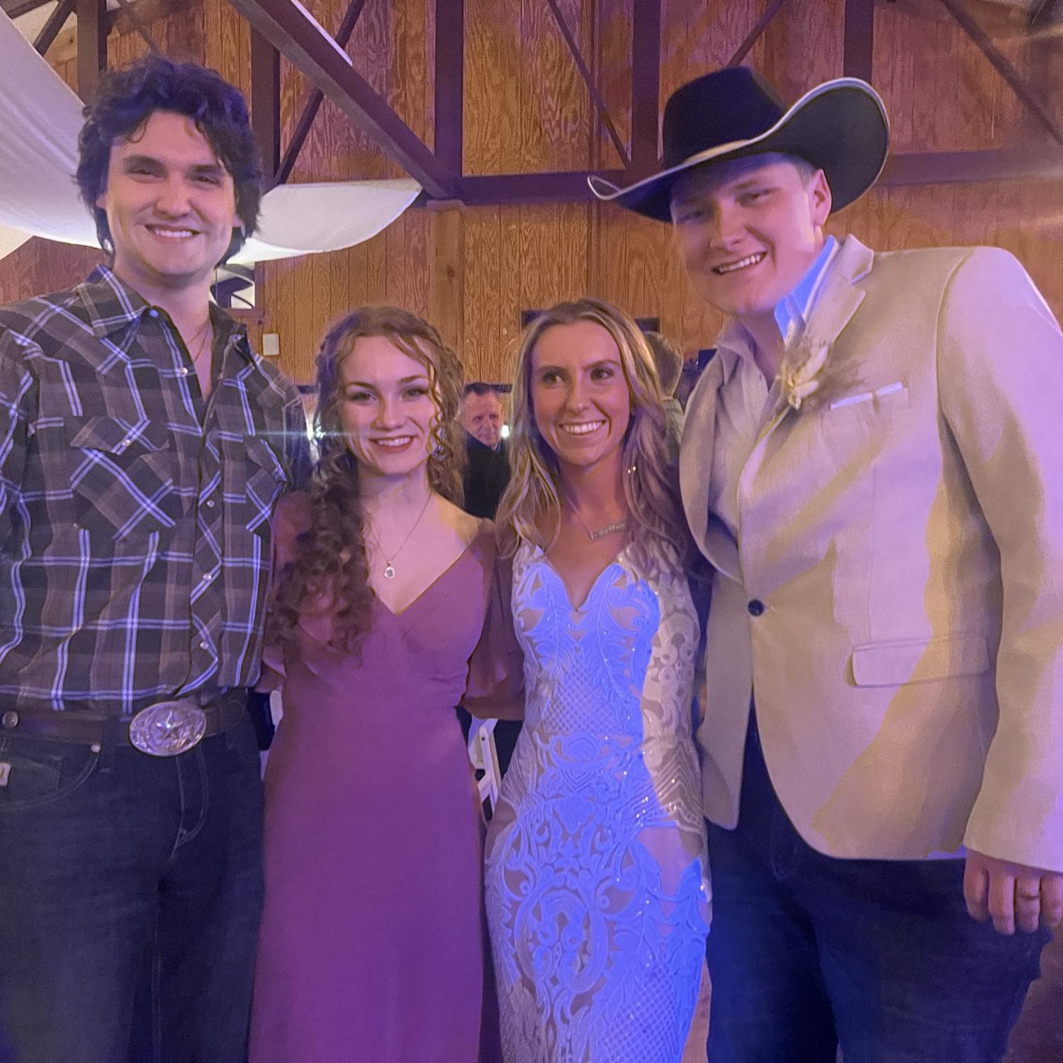 Us with Aly and Colton at their wedding!!!