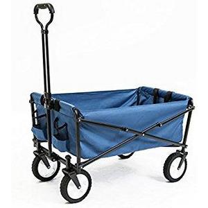 Mac Sports Collapsible Folding Outdoor Utility Wagon, Blue