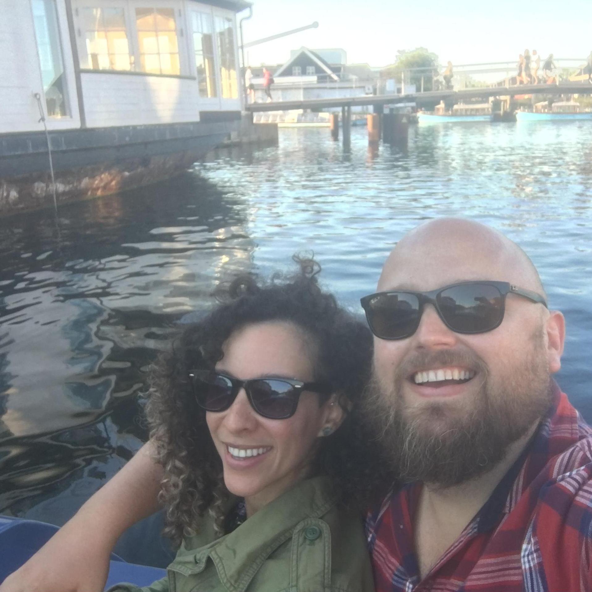 Copenhagen on a boat