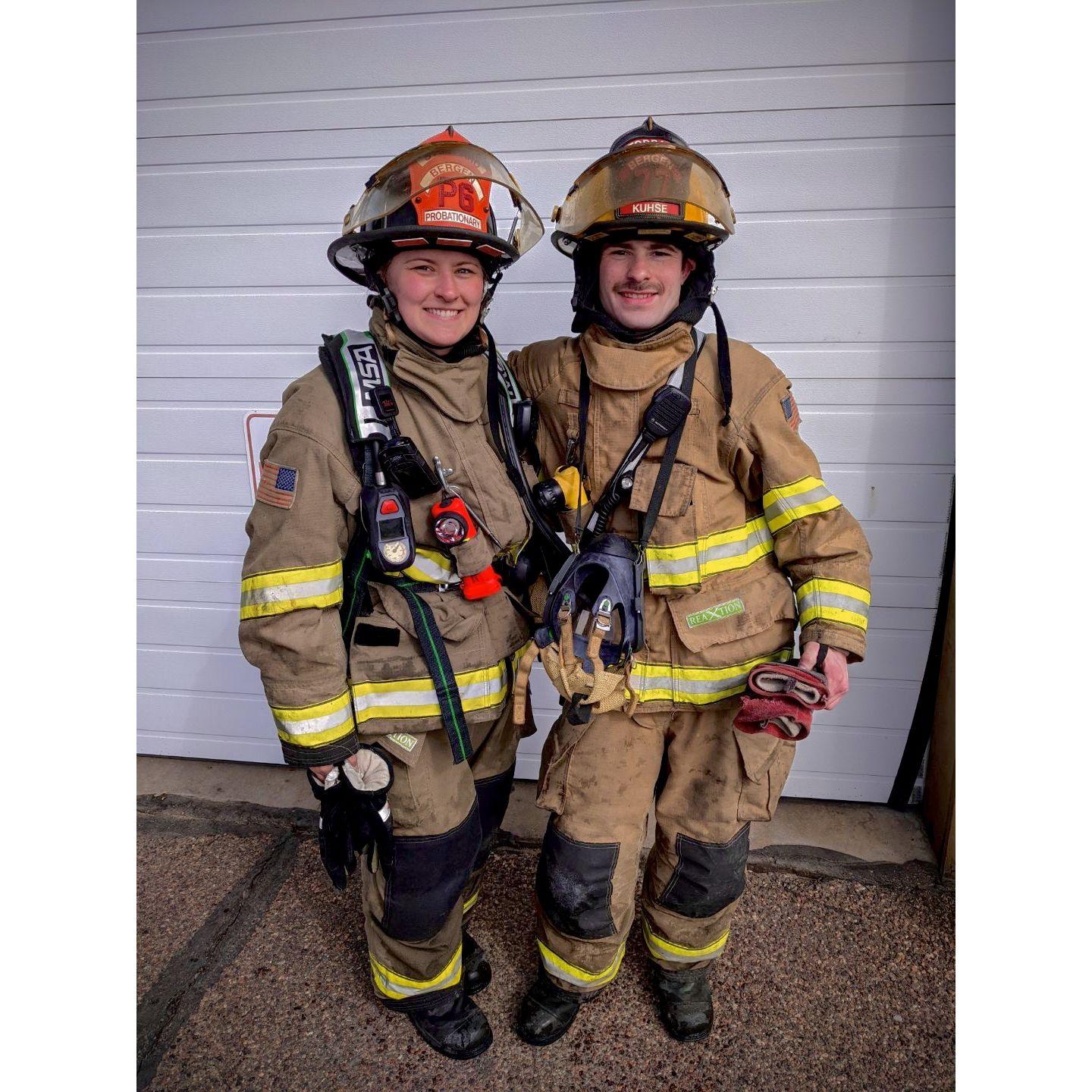Being volunteer fire fighters is what brought us together