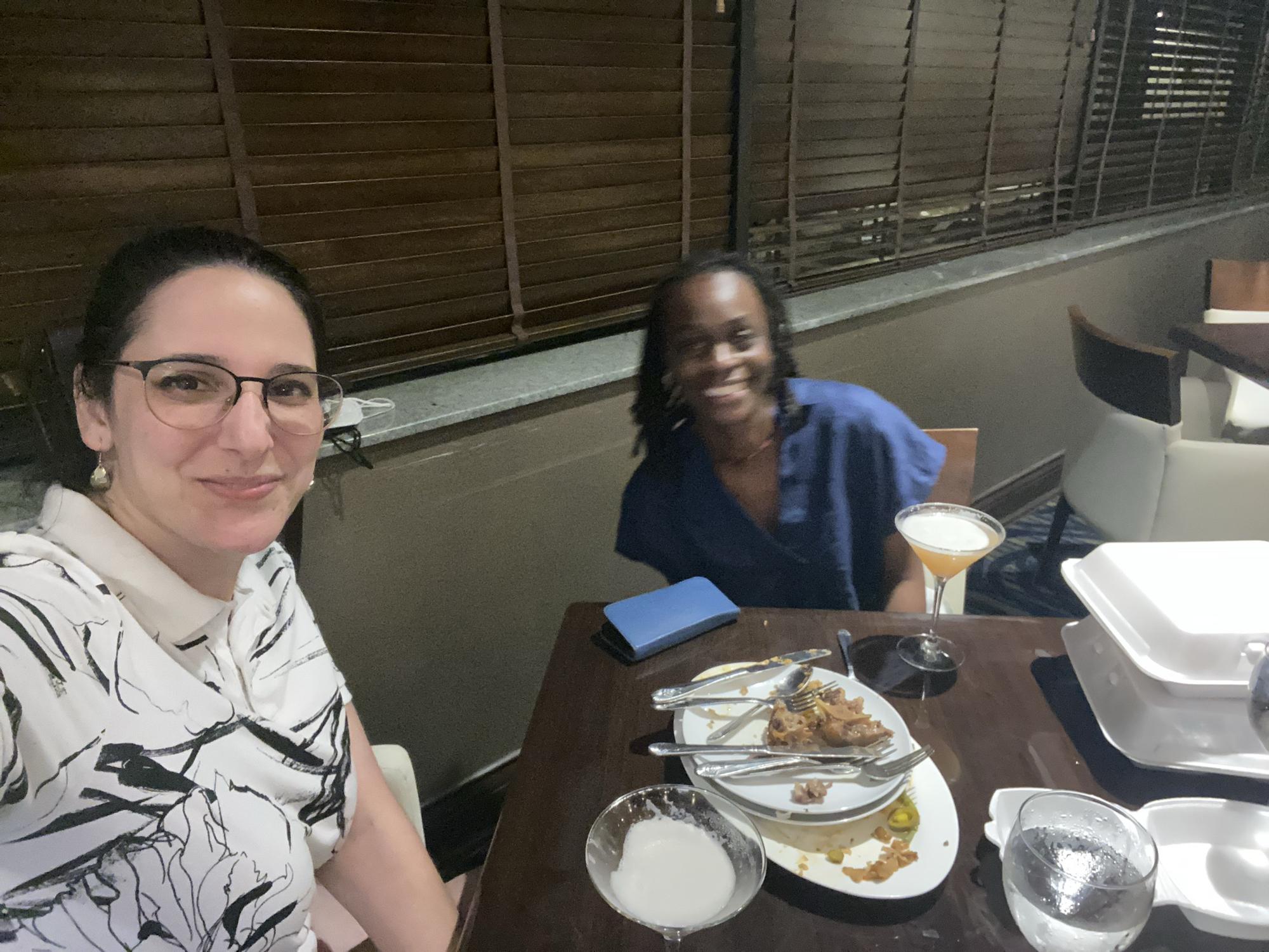 Kam and Nat do a tasting for the dinner menu