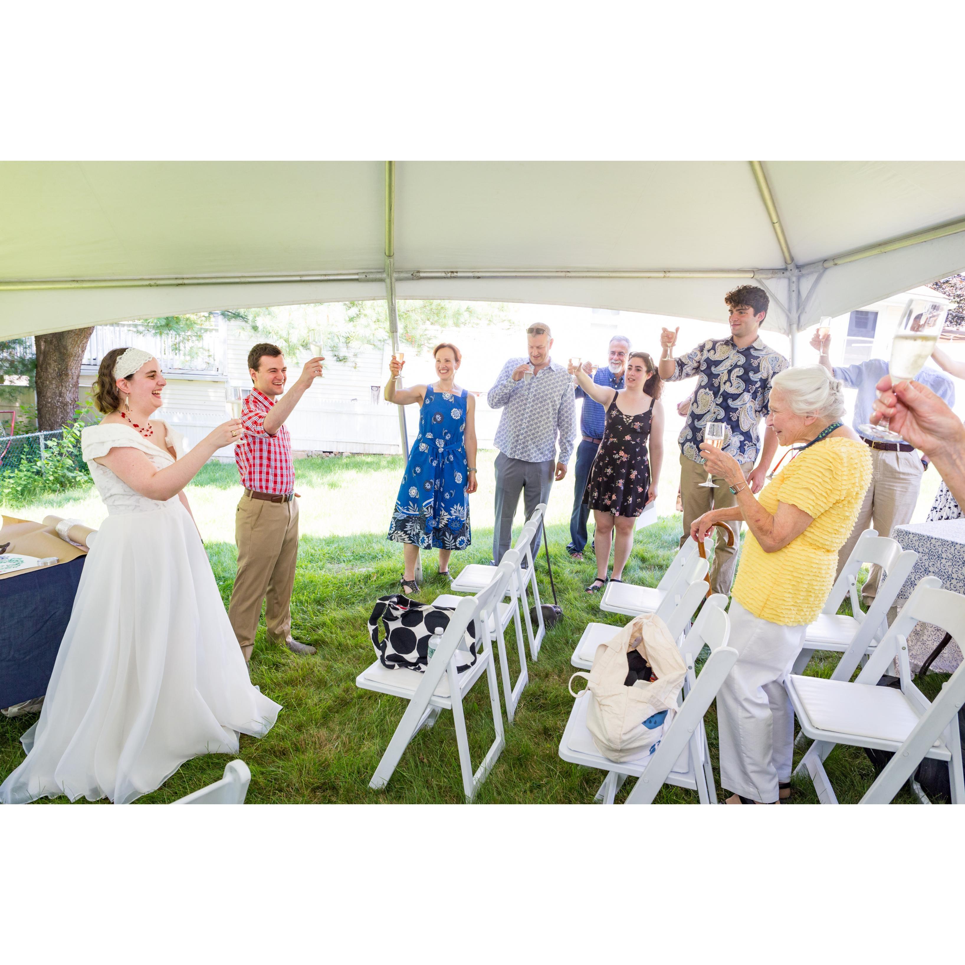 A toast to many more celebrations together