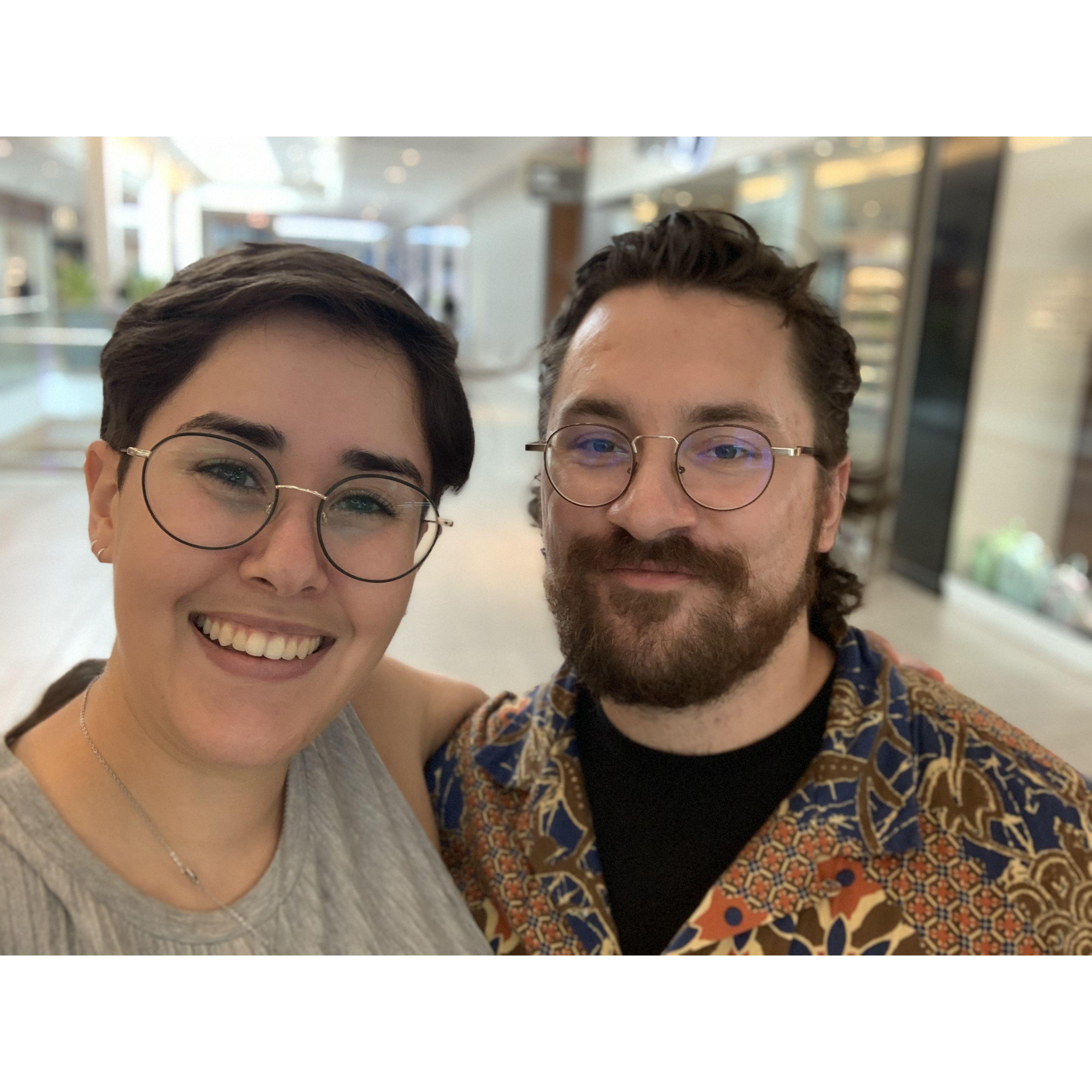 Engagement ring shopping right before I left for Scotland