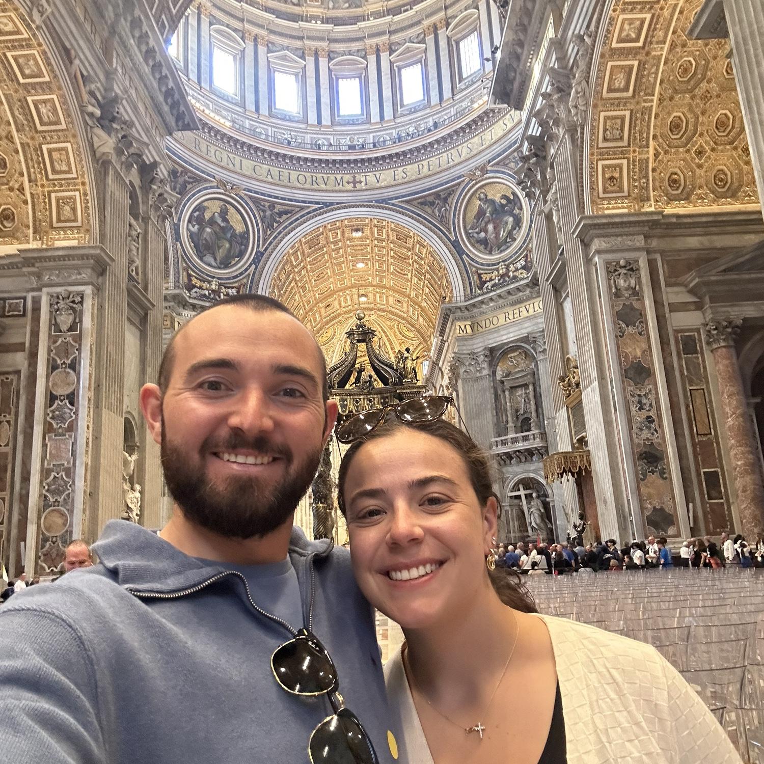 St. Peter’s Basilica in the Vatican.